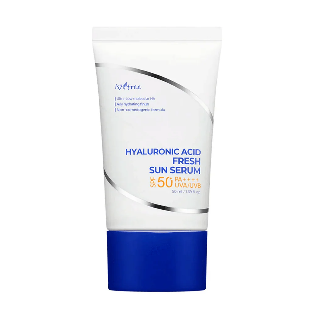 Освежающий спф крем ISNTREE HYALURONIC ACID FRESH SUN SERUM 50++++ 50 мл