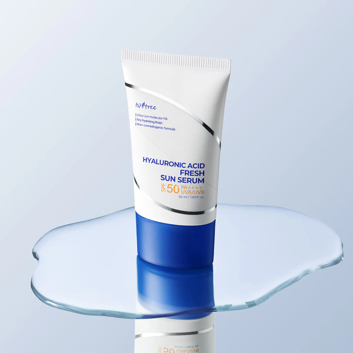 Освежающий спф крем ISNTREE HYALURONIC ACID FRESH SUN SERUM 50++++ 50 мл