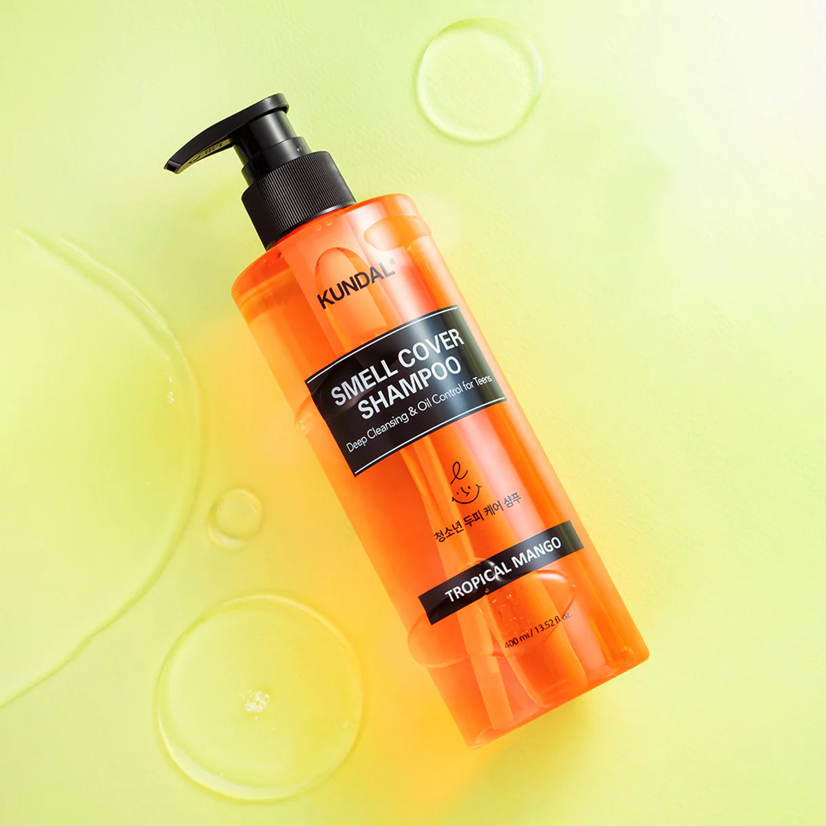 Шампунь KUNDAL All Day Smell Cover с ароматом тропического манго, 400 мл.