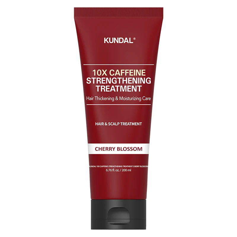 Укрепляющий уход для волос Kundal 10X Caffeine Strengthening Treatment Cherry Blossom