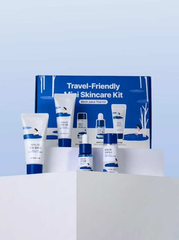 Travel-набор средств с берёзовым соком Round Lab Birch Juice Trial Kit