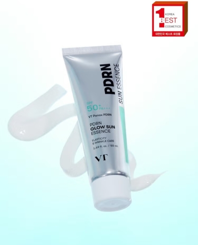 Лёгкая солнцезащитная эссенция с ПДРН и коллагеном, VT PDRN Glow Sun Essence SPF 50+ PA+++