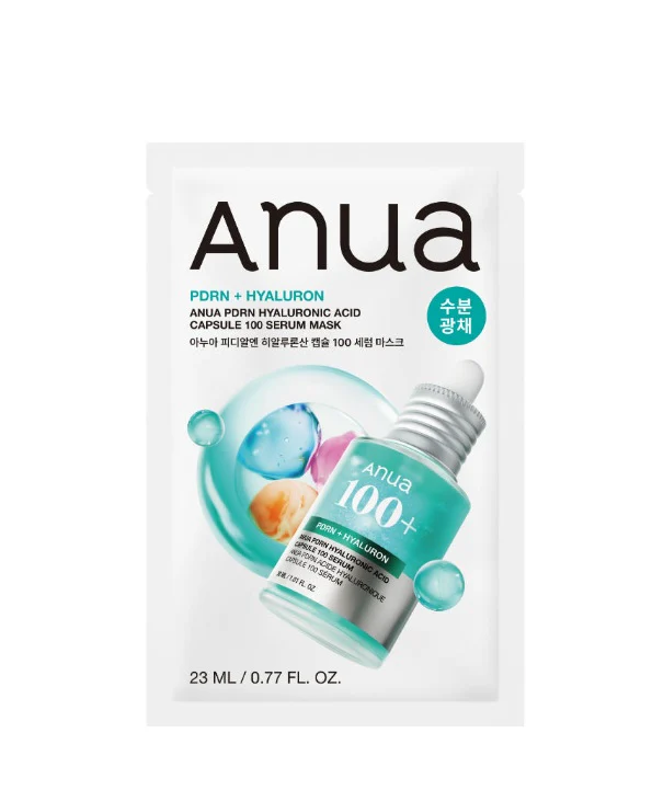 Тканевая маска с ПДРН и гиалуроновой кислотой Anua PDRN Hyaluronic Acid Capsule 100 Serum Mask 