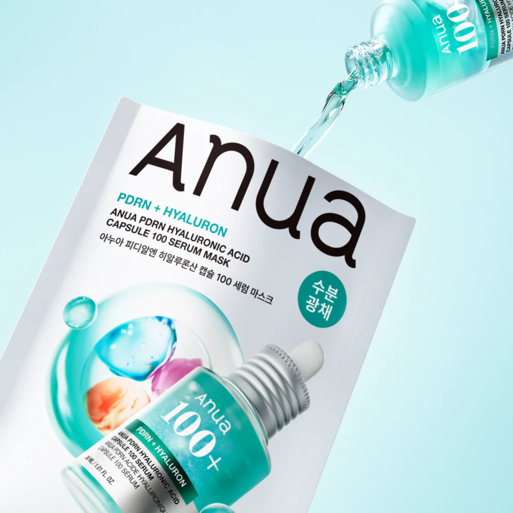 Тканевая маска с ПДРН и гиалуроновой кислотой Anua PDRN Hyaluronic Acid Capsule 100 Serum Mask