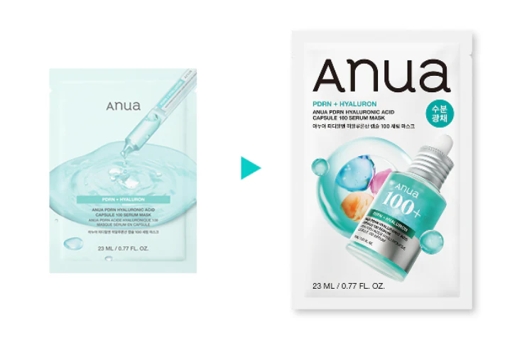 Тканевая маска с ПДРН и гиалуроновой кислотой Anua PDRN Hyaluronic Acid Capsule 100 Serum Mask