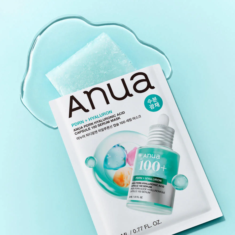 Тканевая маска с ПДРН и гиалуроновой кислотой Anua PDRN Hyaluronic Acid Capsule 100 Serum Mask