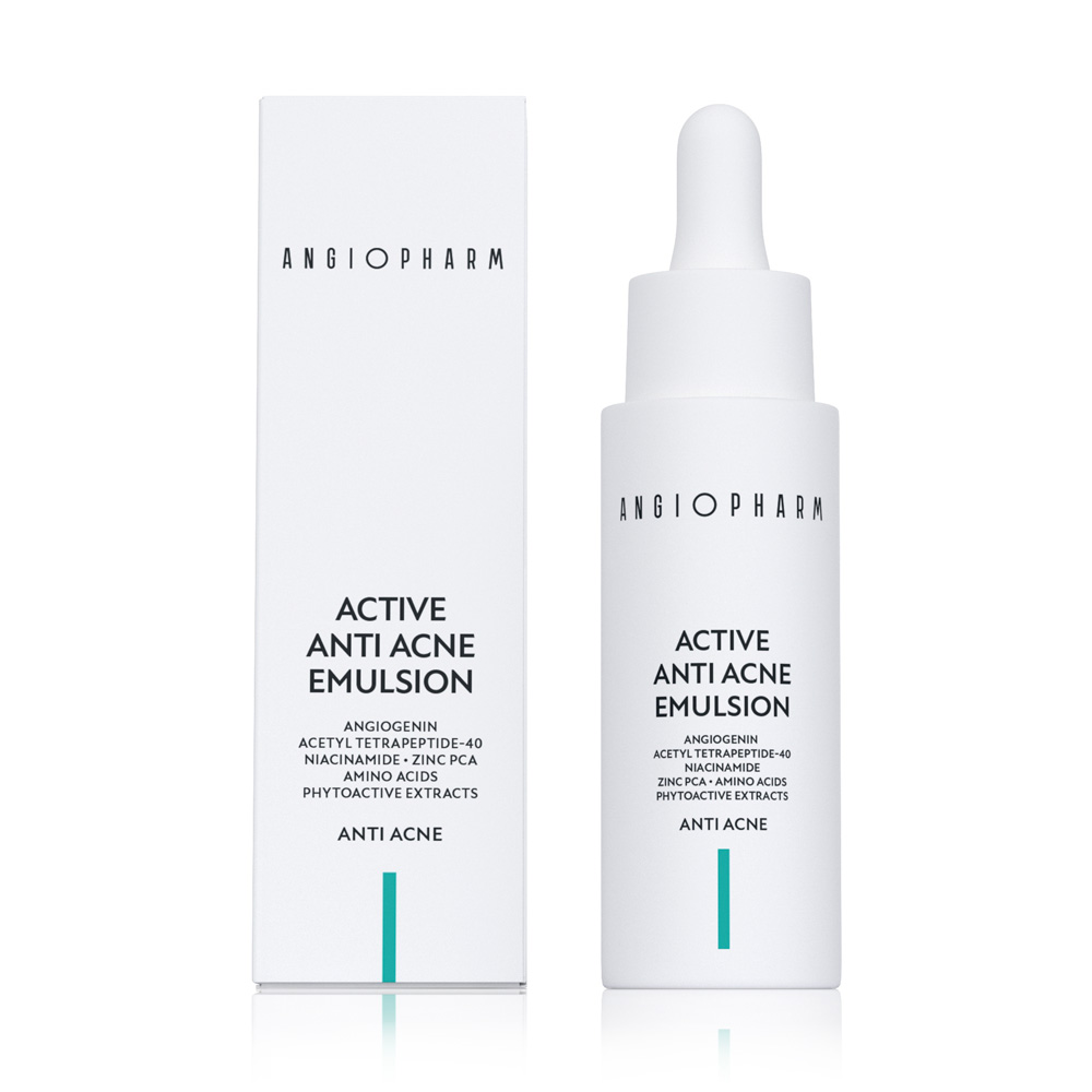 АКТИВНАЯ ЭМУЛЬСИЯ ДЛЯ ПРОБЛЕМНОЙ КОЖИ ANGIOPHARM 30 МЛ
