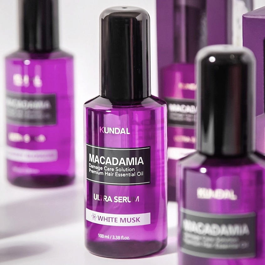 Восстанавливающая cыворотка для волос Белый мускус KUNDAL Macadamia Ultra Serum 100 мл