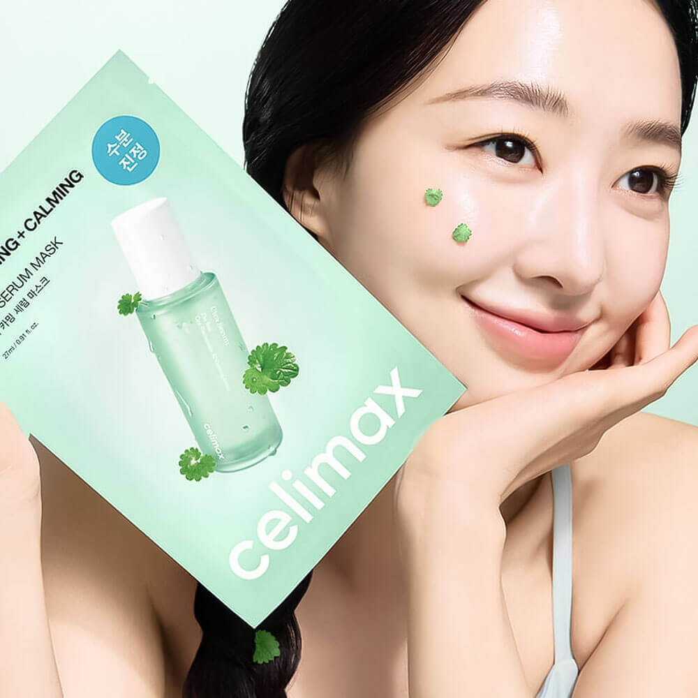 Успокаивающая маска с экстрактом центеллы Celimax Cica Calming Serum Mask