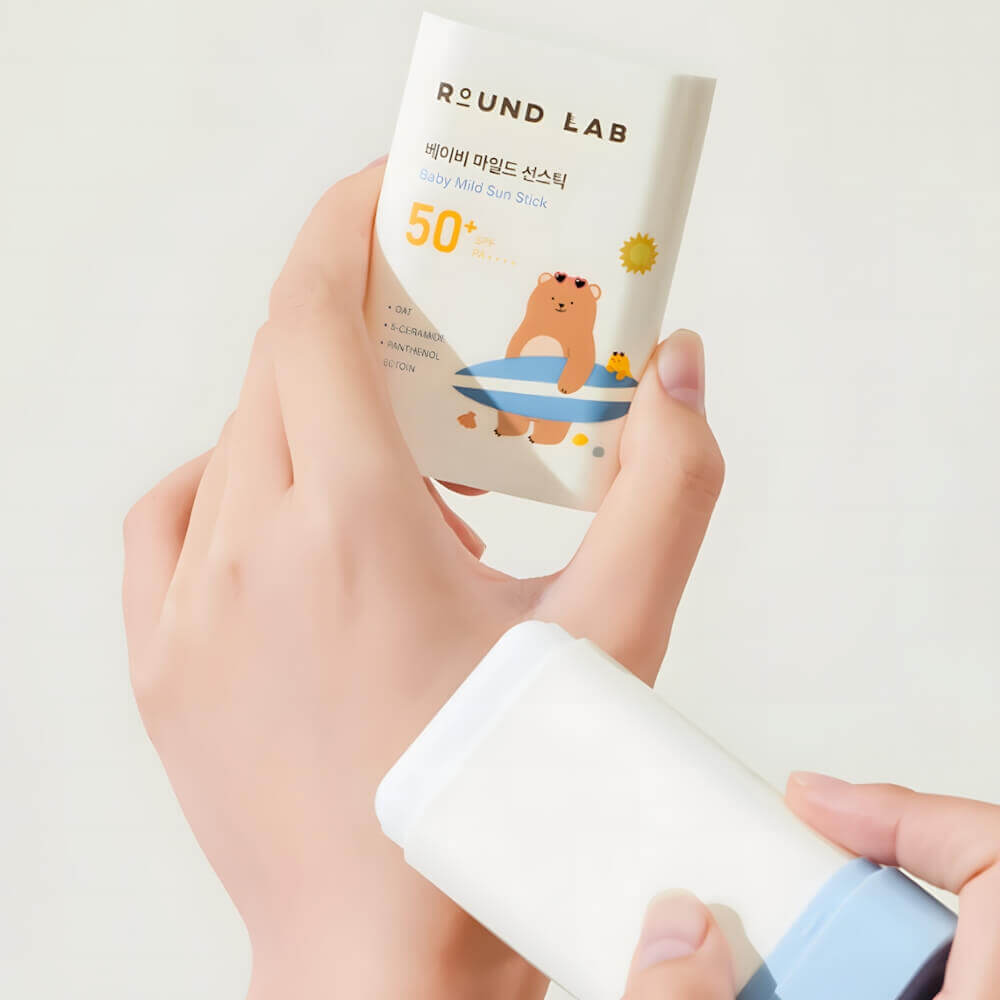 Детский солнцезащитный стик с пантенолом Round Lab Baby Mild Sun Stick SPF50+ PA++++