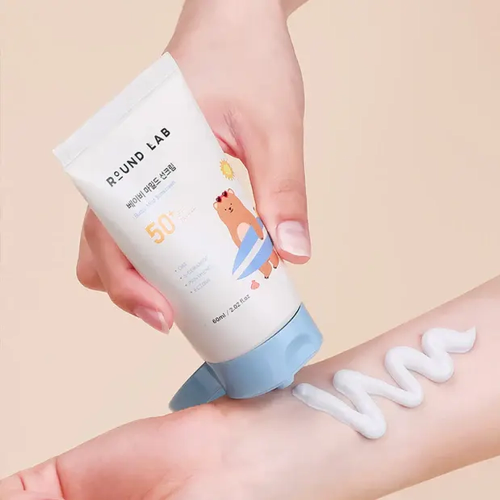 Детский солнцезащитный Round Lab Baby Mild Sunscreen SPF50+