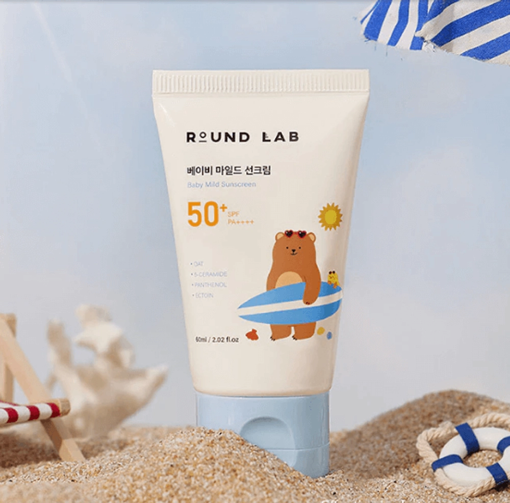 Детский солнцезащитный Round Lab Baby Mild Sunscreen SPF50+