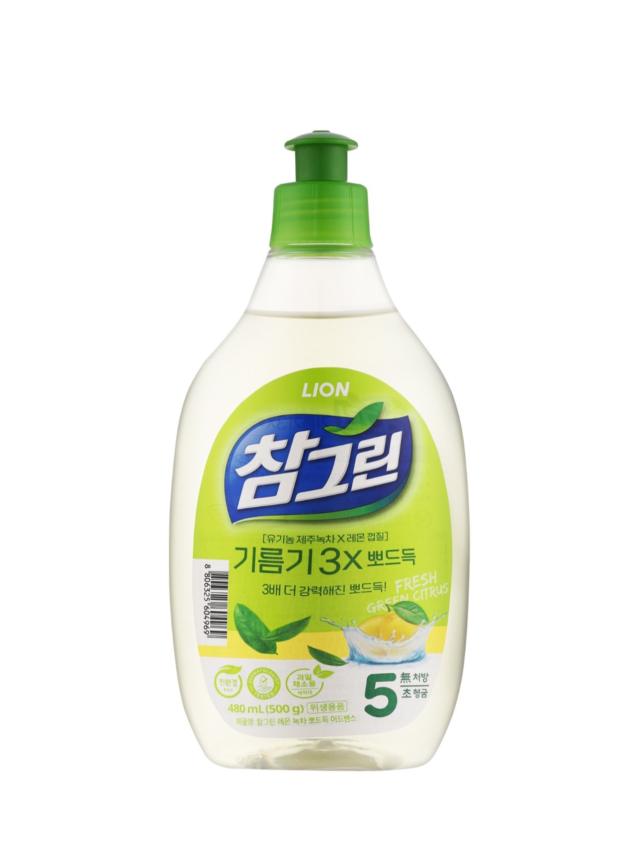 Средство для мытья посуды Lion Green Tea
