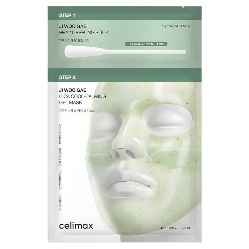 Гидрогелевая маска  Celimax Ji Woo Gae Cica PHA Peel 2-step Gel Mask