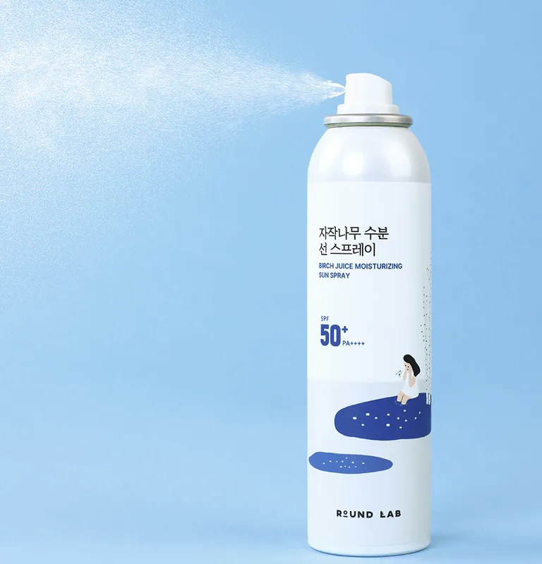 Солнцезащитный спрей Round Lab Birch Juice Moisturizing Sun Spray SPF50+ PA++++ 100 ml