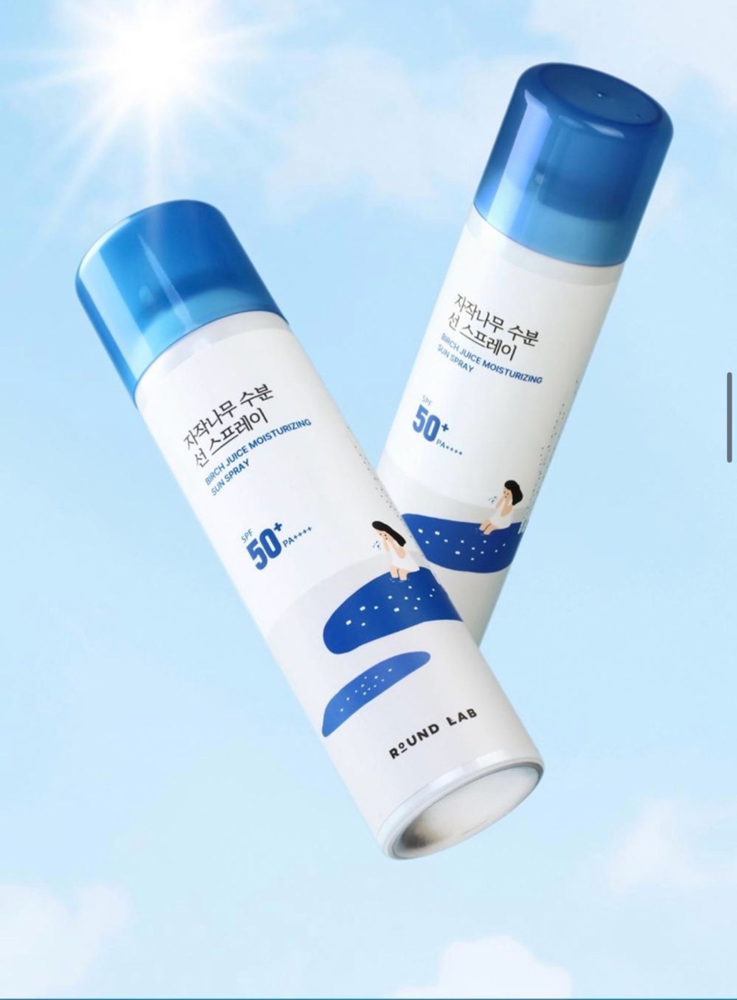 Солнцезащитный спрей Round Lab Birch Juice Moisturizing Sun Spray SPF50+ PA++++ 100 ml