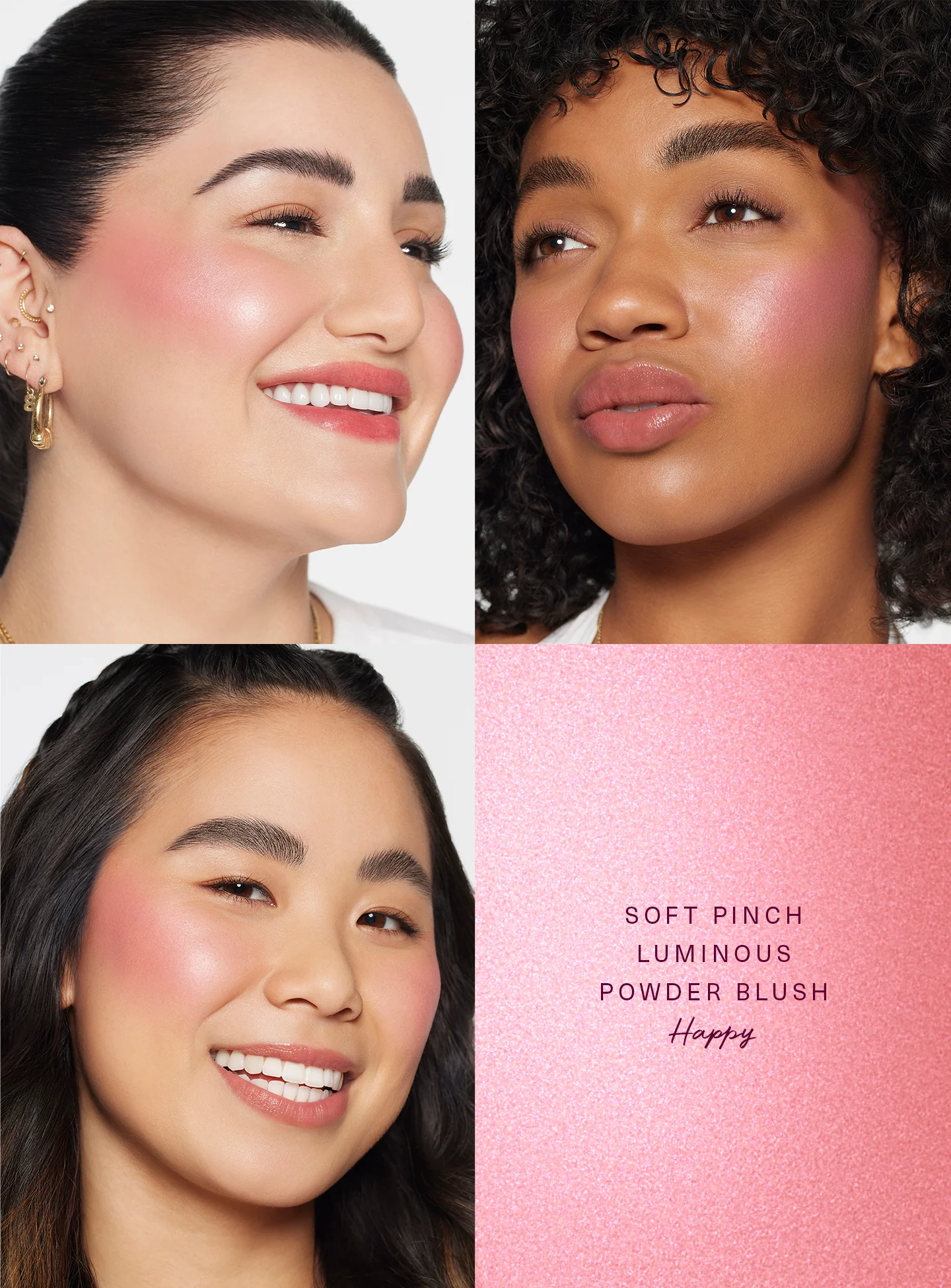 Румяна Rare Soft Pinch Luminous Powder Blush "Happy"