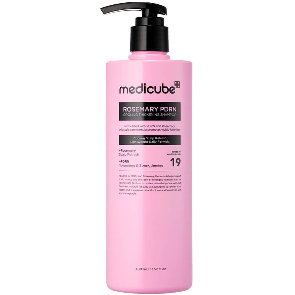 Укрепляющий шампунь с розмарином и ПДРН medicube Rosemary PDRN Cooling Thickening Shampoo