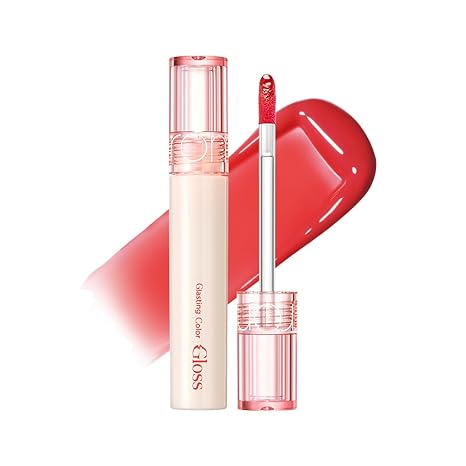 Стойкий блеск для эффекта стеклянных губ rom&nd Glasting Color Gloss 07 Spring Fever