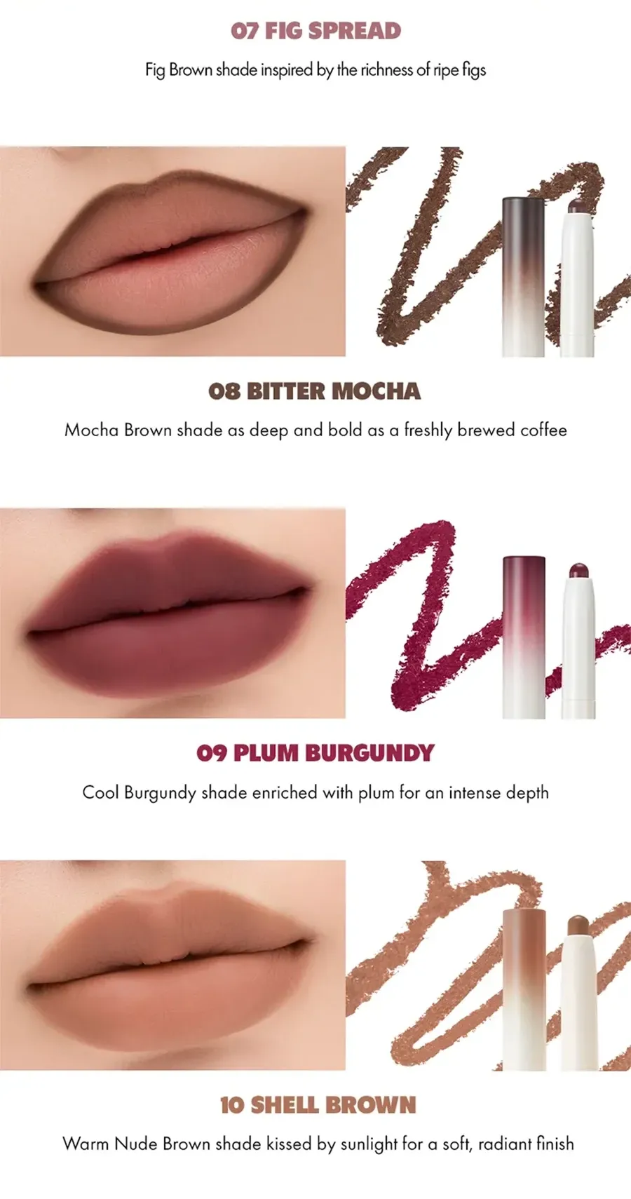 Карандаш для губ Lip Mate  09 Сливово-бордовый ROMAND LIP MATE PENCIL 09 PLIM BURGUNDY