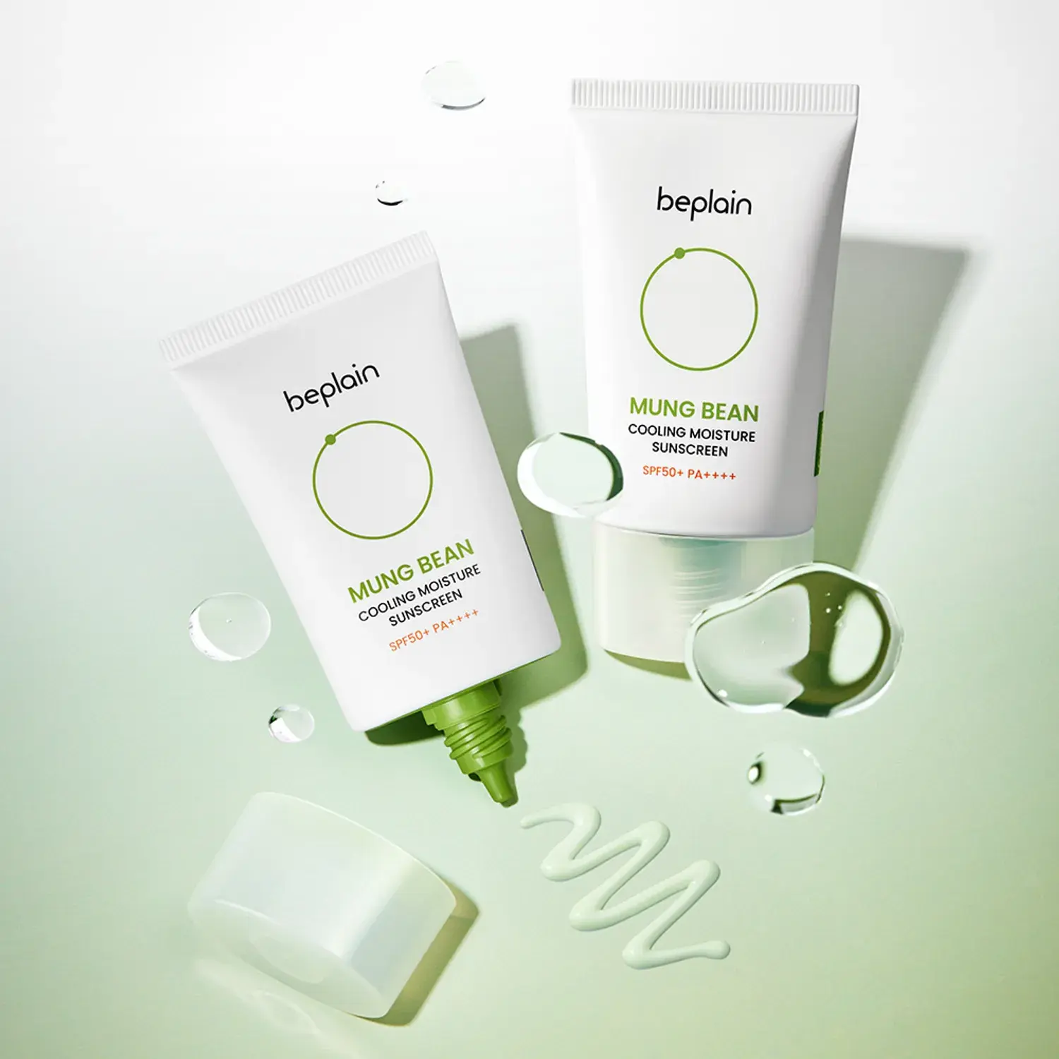 Охлаждающий и увлажняющий солнцезащитный крем BEPLAIN MUNG BEAN COOLING MOISTURE SUNSCREEN