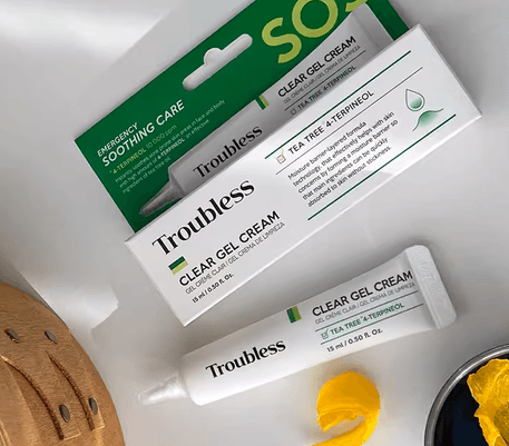 Ночной гель-крем для лица от несовершенств Troubless Clear Gel Cream