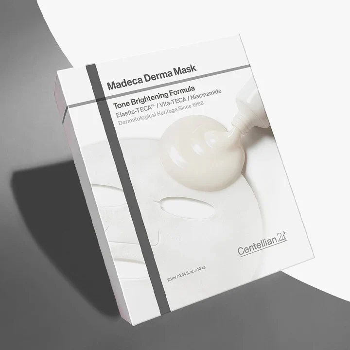 Тканевая маска для сияния и ровного тона Centellian24 Madeca Derma Mask III Brightening Formula