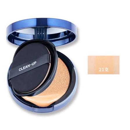 Тональный крем-кушон CUSKIN Clean-Up Skinfit Cushion Pact SPF 50 PA++++ Тон 21