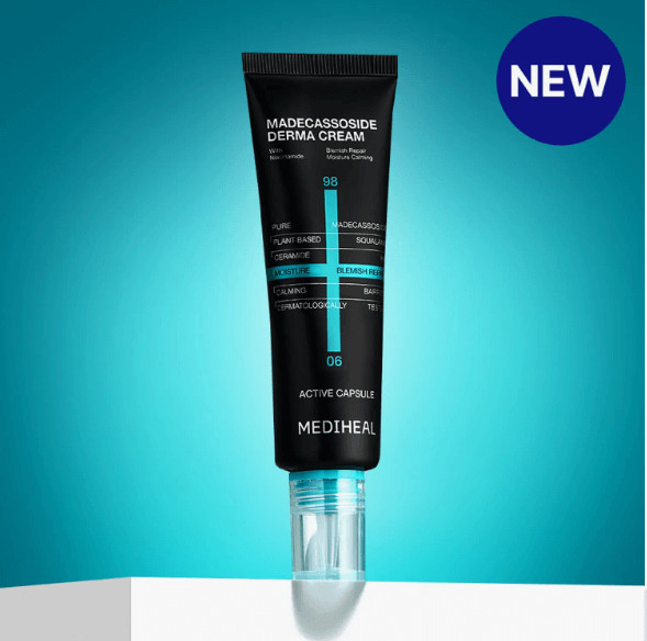 Успокаивающий крем для лица с мадекассосидом MEDIHEAL «Madecassoside Derma Cream»