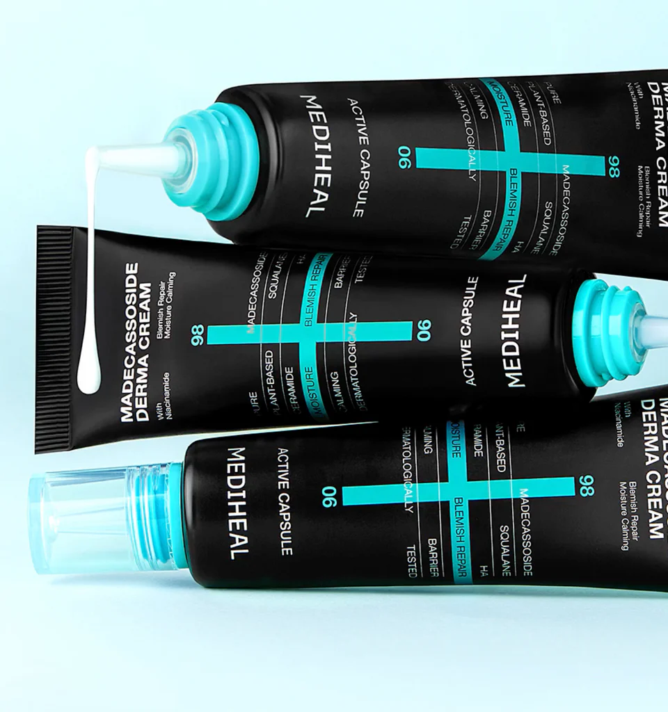 Успокаивающий крем для лица с мадекассосидом MEDIHEAL «Madecassoside Derma Cream»