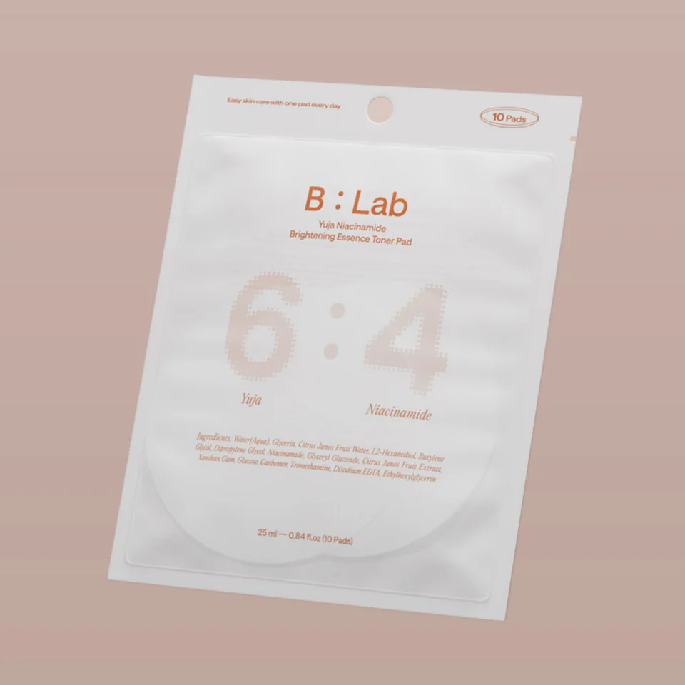 B:Lab 7:3 6:4 Yuja Niacinamide Brightening Essence Toner Pad 10 шт