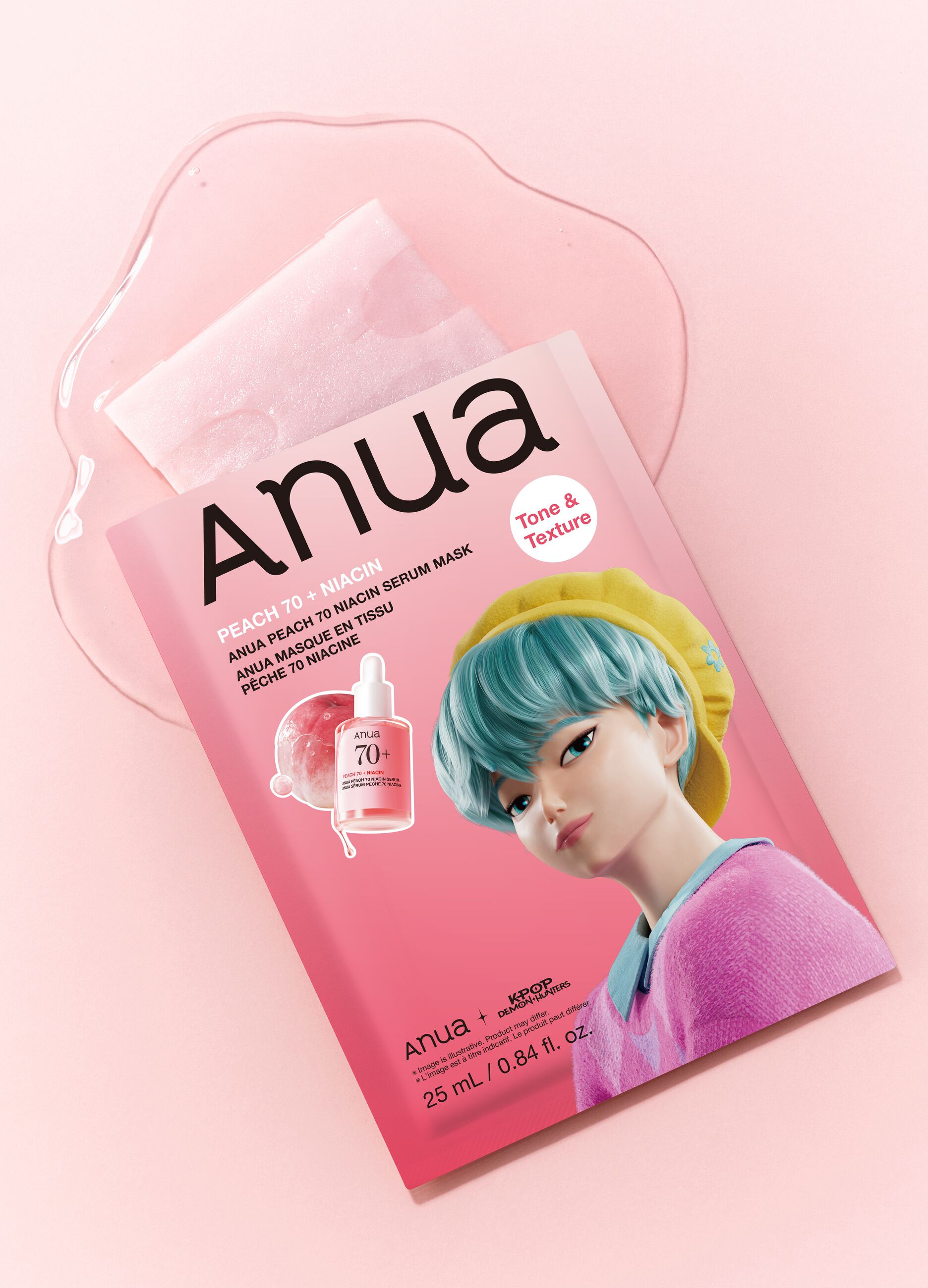Тканевая  маска с ниацинамидом и персиком Anua Peach 70 Niacin Brightening Collagen Mask