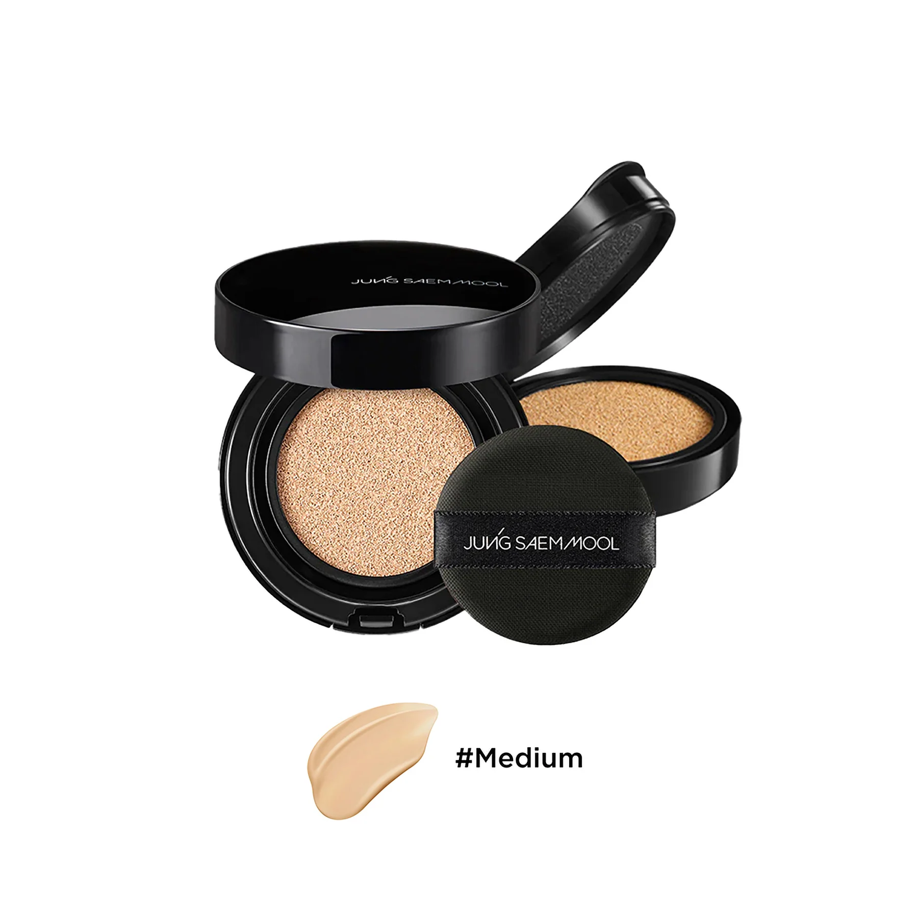 Тональный кушон для лица JUNG SAEM MOOL Essential Skin Nuder Longwear Cushion SPF 50+ PA+++, оттенок 21 Medium,