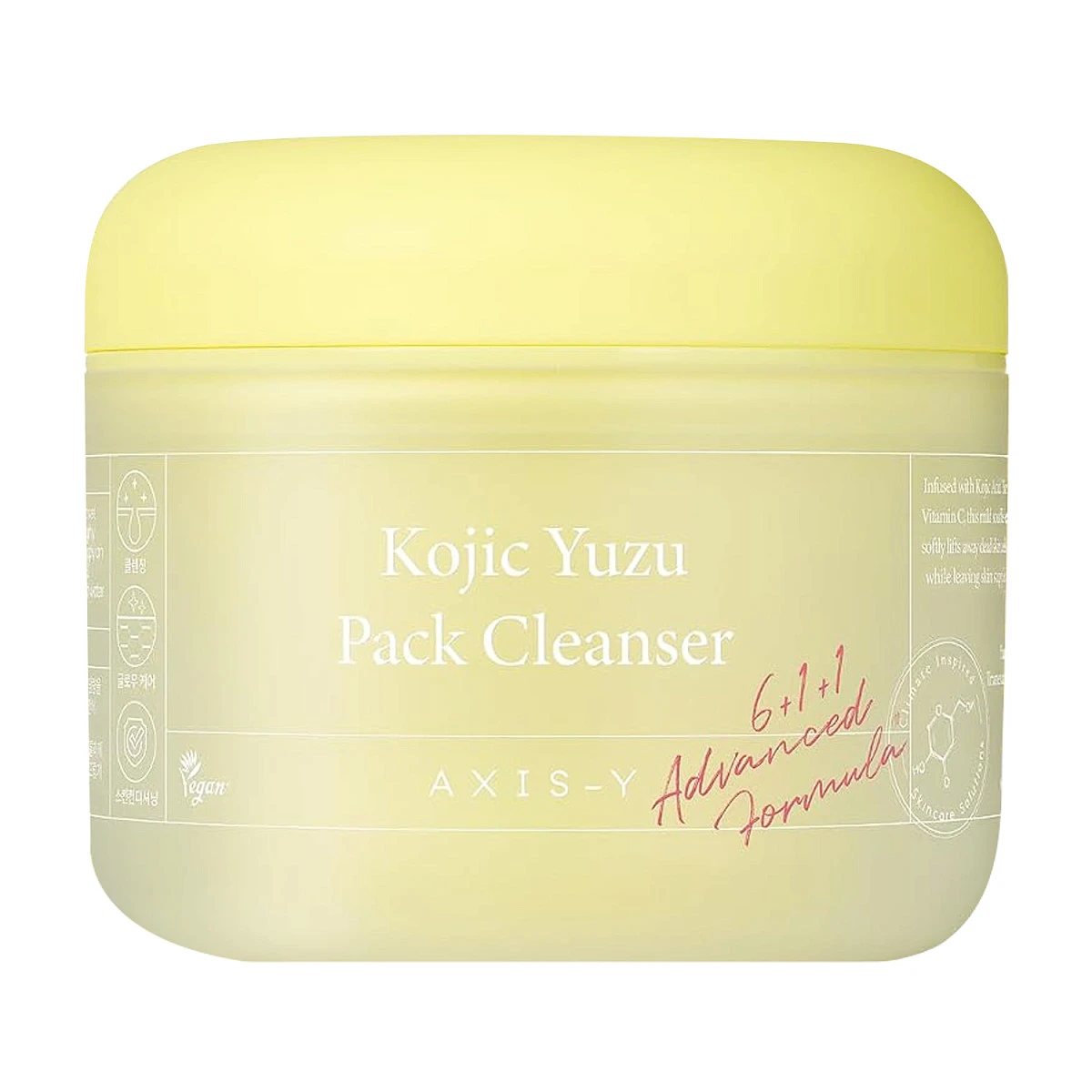 Очищающее средство с юдзу и койевой кислотой AXIS-Y Kojic Yuzu Pack Cleanser