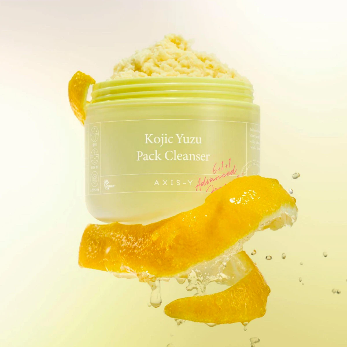 Очищающее средство с юдзу и койевой кислотой AXIS-Y Kojic Yuzu Pack Cleanser