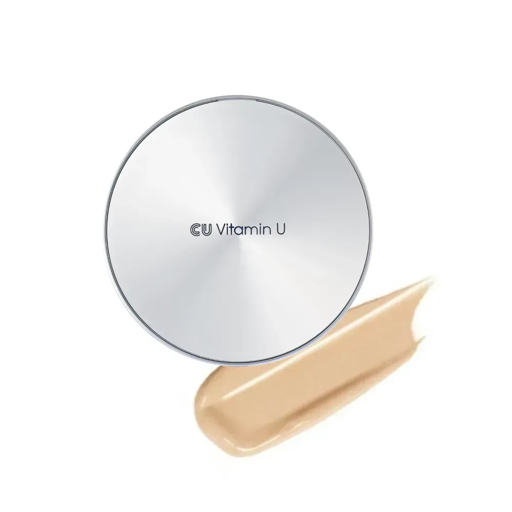 Кушон с витамином U и полинуклеотидами CU SKIN Vitamin U Coverfit Cushionpact No.23 со сменным блоком SPF 50+ PA+++ 15 г + 