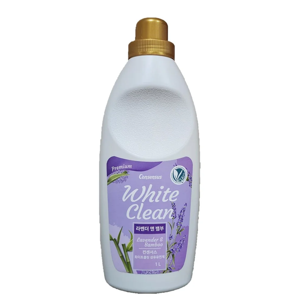 Кондиционер для белья Лаванда и Бамбук Consensus White Clean Lavender&Bamboo Fabric Softener 1 л 