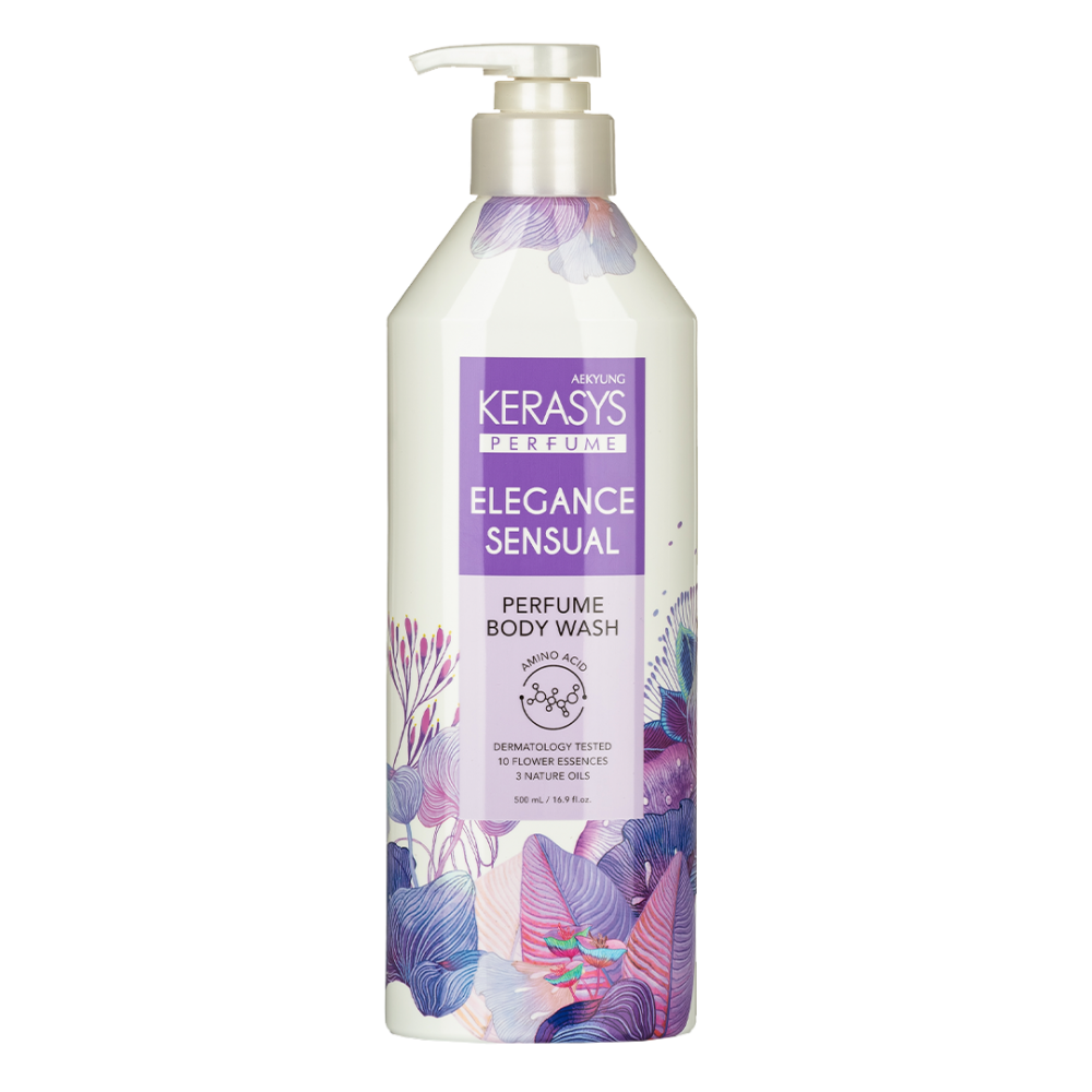 Парфюмированный гель для душа KERASYS ELEGANCE SENSUAL PERFUME BODY WASH 500 ml