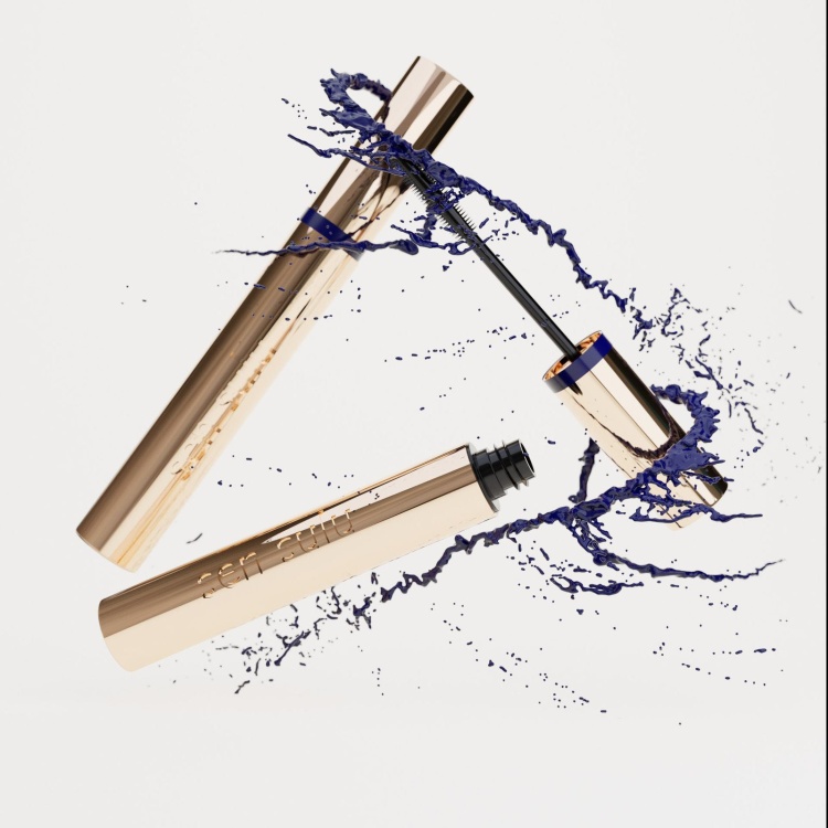 Термотушь для ресниц синяя SEN SULU Mascara