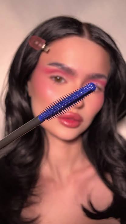 Термотушь для ресниц синяя SEN SULU Mascara