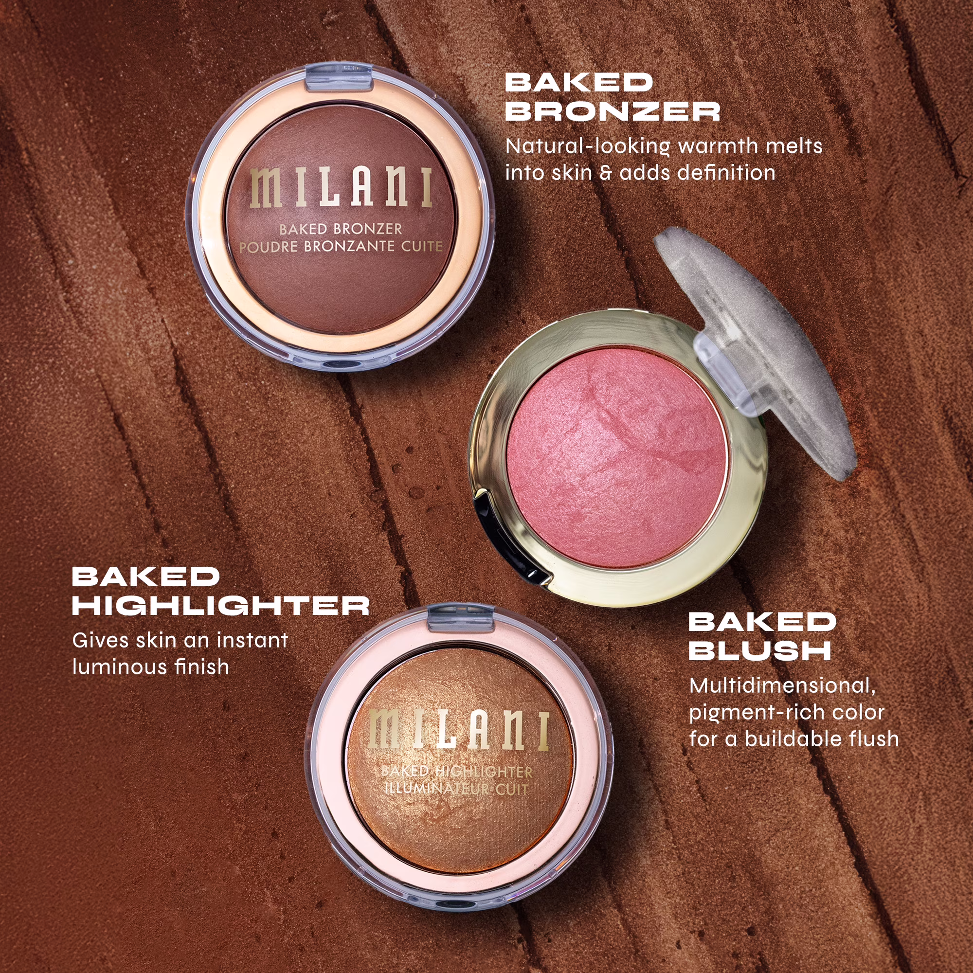 Хайлайтер MILANI COSMETICS NEW BAKED HIGHLIGTER 01DOLCE PERLA
