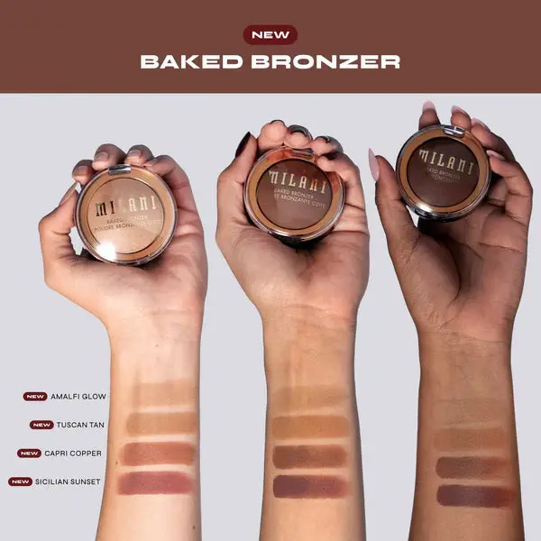  Запеченный бронзер  MILANI COSMETICS NEW BAKED BRONZER 01 AMALFI GLOW