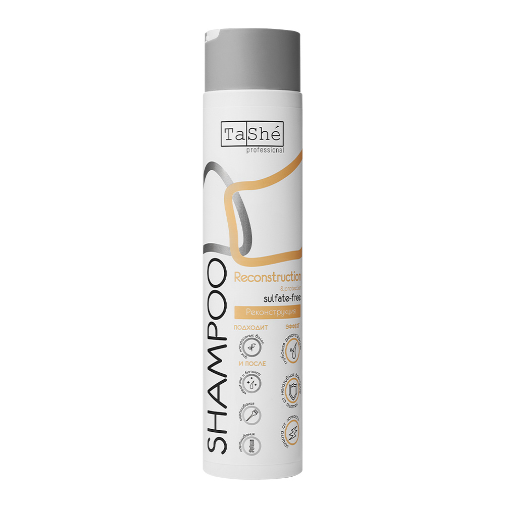 Шампунь для волос бессульфатный Tashe Professional Reconstruction & Protection Shampoo 300 мл