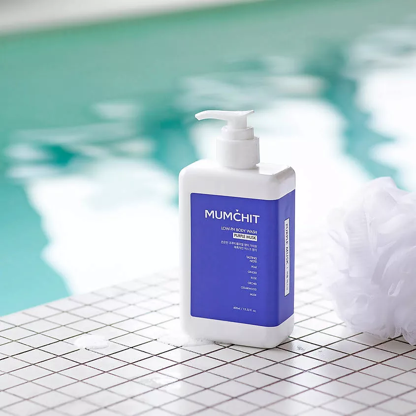 Гель для душа с низким pH MUMCHIT LOW-PH BODY WASH PURPLE MUSK, 400 мл