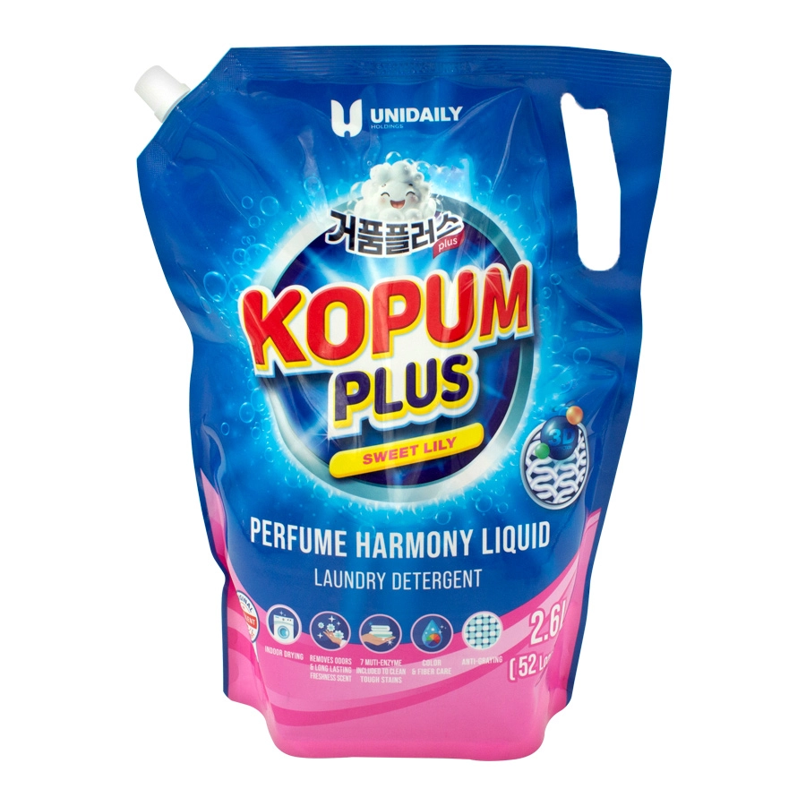 KOPUM PLUS Средство парфюмированное для стирки Сладкая Лилия 2,6л