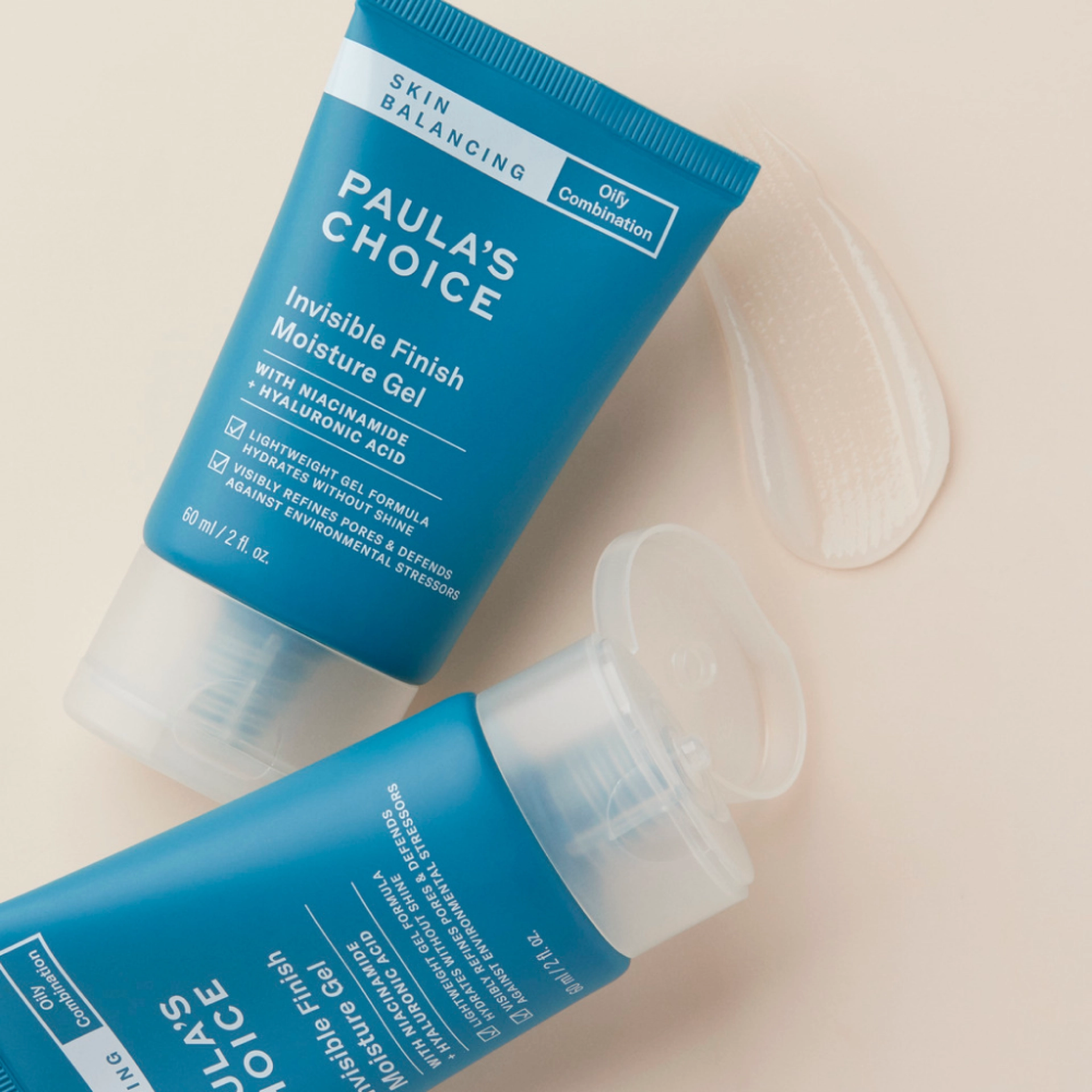 Увлажняющий крем-гель с ниацинамидом и гиалуроновой кислотой Paula’s Choice Skin Balancing Invisible Finish Moisture Gel 60ml