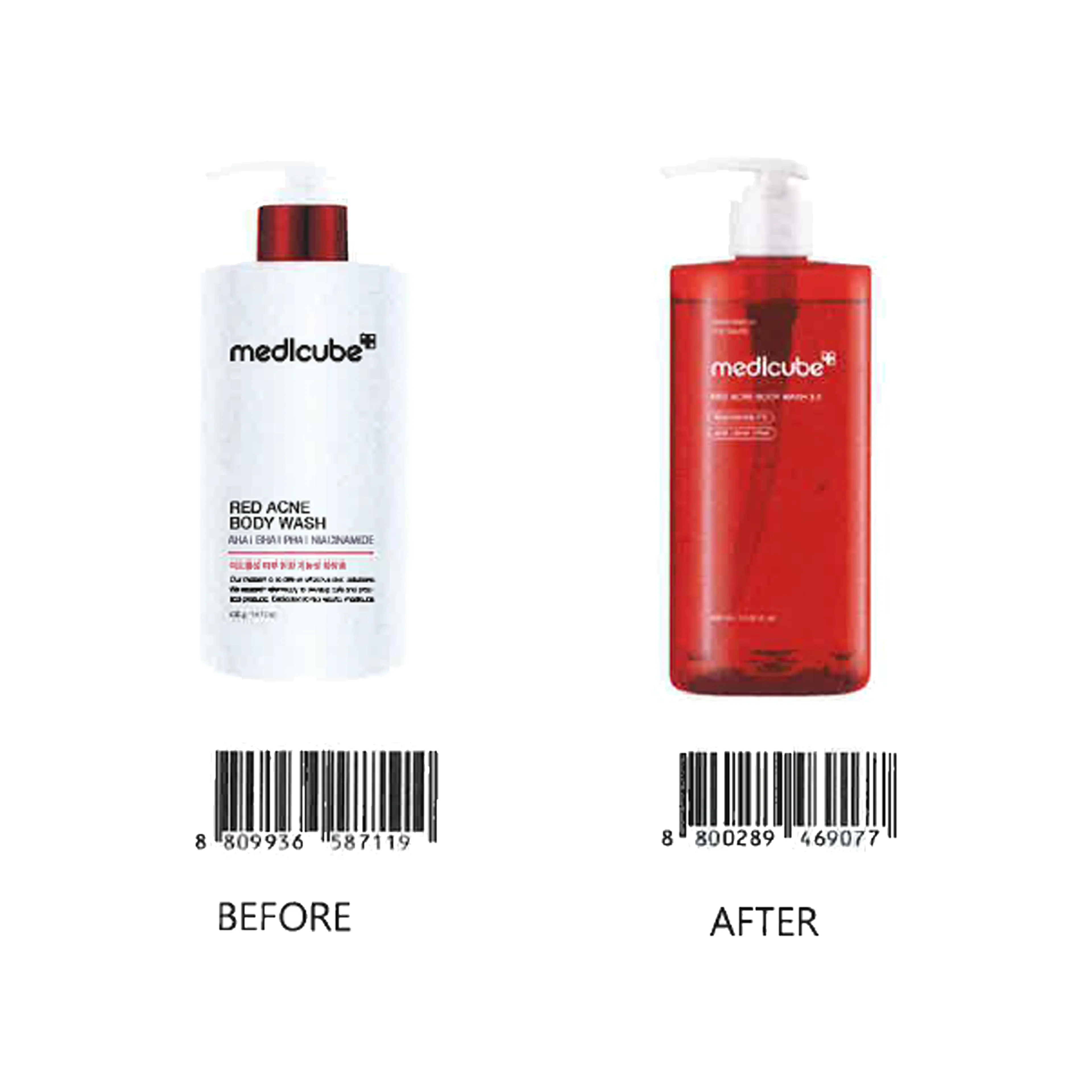 Противовоспалительный гель для душа medicube Red Acne Body Wash 3.0